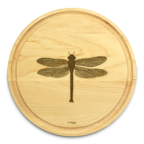 Dragonfly 10in Circle Maple Cutting Board with Juice Groove - View 2