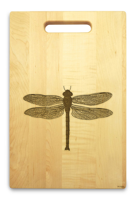 Dragonfly 10x16 Handle Engraved Cutting Board - View 3