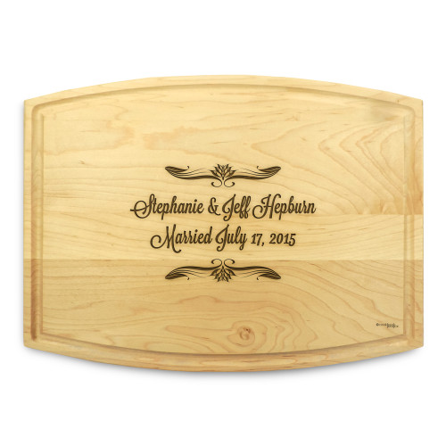 Forever After 9x12 Grooved Chopping Board