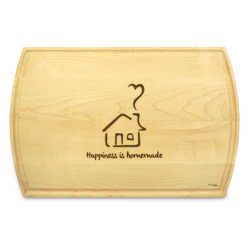 Homemade 10x16 Grooved Engraved Cutting Board