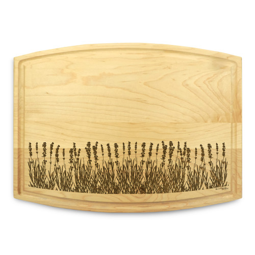 Lavender 9x12 Grooved Custom Cutting Board