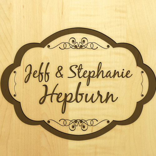 Moderna 10x16 Handle Engraved Cutting Board