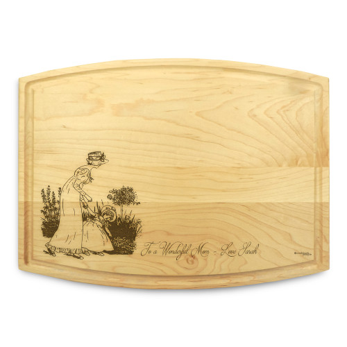 Mother Daughter 9x12 Grooved Engraved Cutting Board