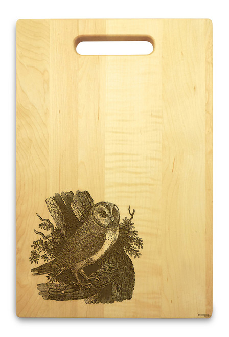 Owl 10x16 Handle Custom Cutting Board - View 2