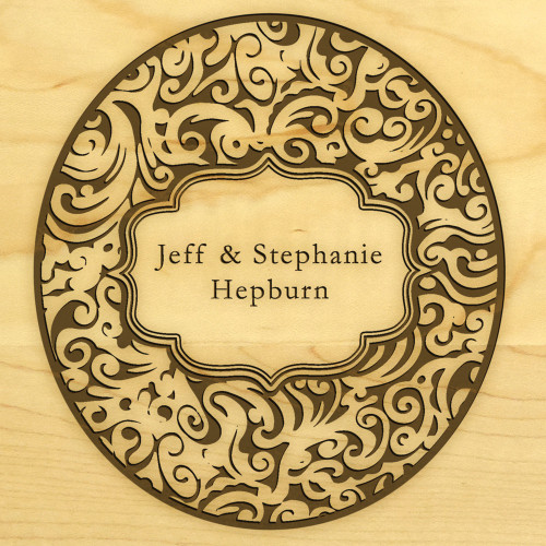 Paisley 10in Round Maple Cutting Board with Juice Groove