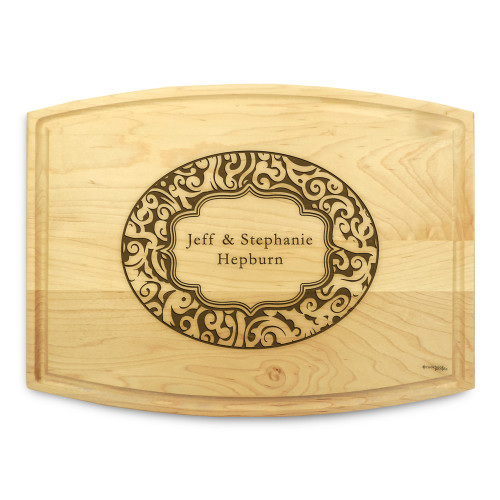 Paisley 9x12 Grooved Maple Cutting Board