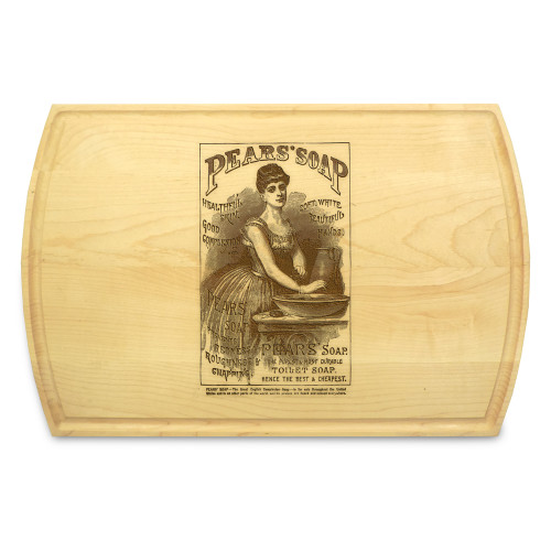 Pears Soap 10x16 Grooved Maple Cutting Board