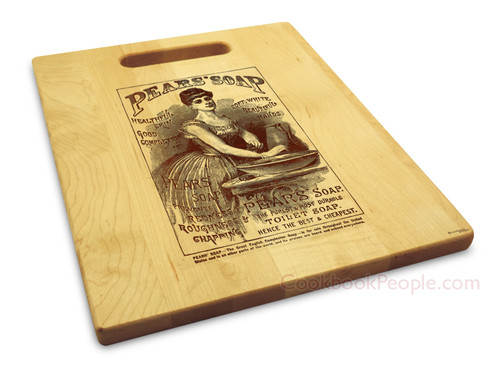 Pears Soap 10x16 Handle Cutting Board Maple Made in USA