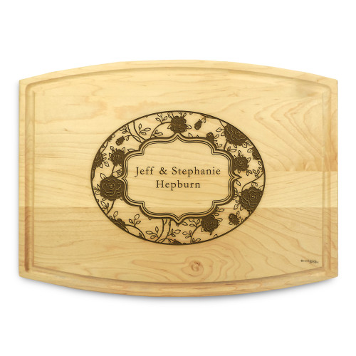 Petals 9x12 Grooved Chopping Board