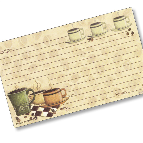 3x5 Coffeebreak Recipe Card