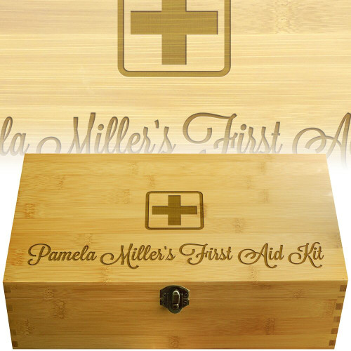 First Aid Script Multikeep Wood Gift Box