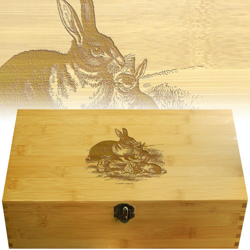 Rabbit Bamboo Multikeep Wood Box