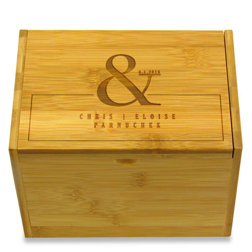 Ampersand Personalized 4x6 Recipe Box