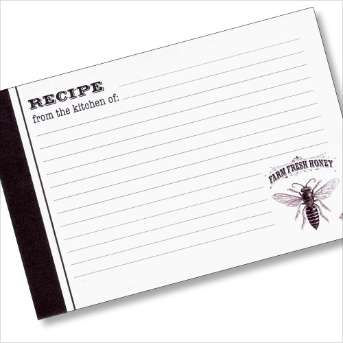 4x6 Recipe Card 36 cards - Honey Bee Farm