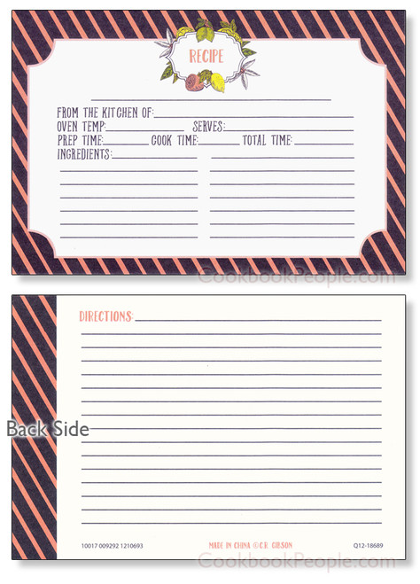 4x6 LemonDrop Recipe Card