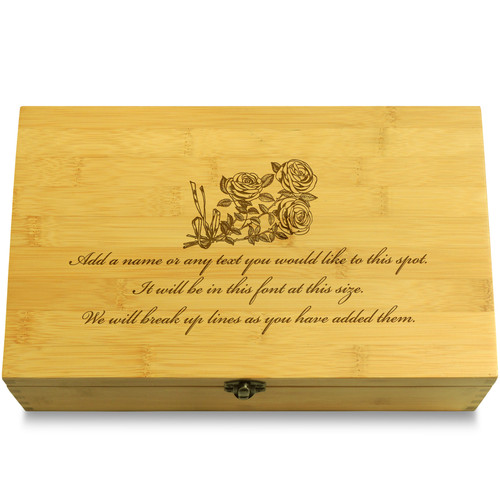 For the Bride Wedding Multikeep Box Light Wood Chest