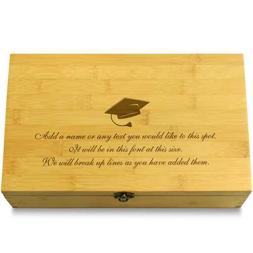 Congrats On Graduating Graduation Multikeep Box Wood Chest