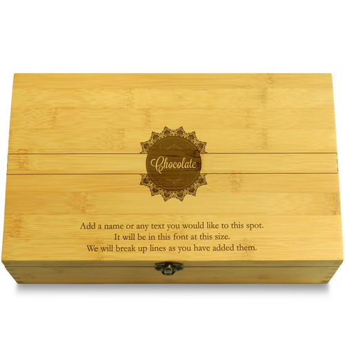 Chocolate Box Chocolate Multikeep Box Adjustable Bamboo Wood