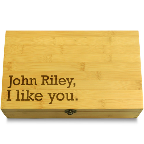 I like you. Decorative Bamboo Wood Multikeep Box Wood Organizer
