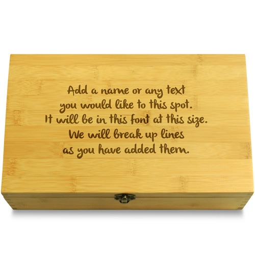 Place where I get my shit together. Decorative Bamboo Wood Multikeep Box Sustainable Organizer