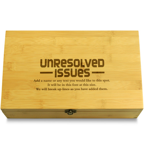 Unresolved Issues Decorative Bamboo Wood Multikeep Box Light Wood Chest