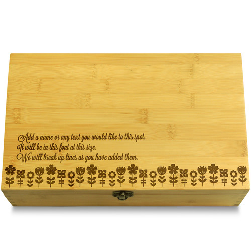 Cutesy Flower Row Gardening Multikeep Box Moving Wall Chest