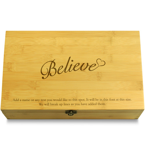 Believe Girl Multikeep Box Wood Chest