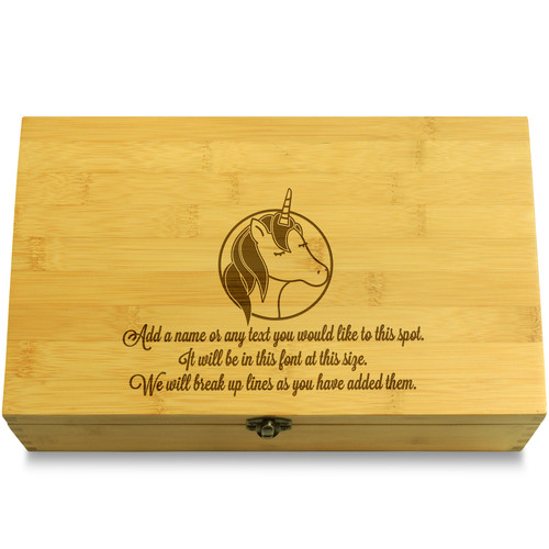 Cute Cartoon Unicorn Multikeep Box Wooden Organizer