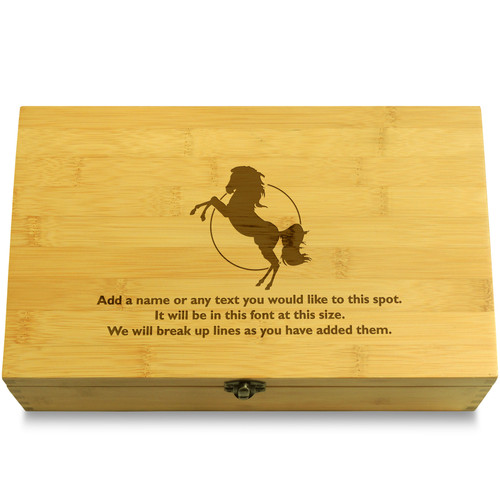 Horse Lovers Gallop Sillhouette Girl Multikeep Box Adjustable Chest