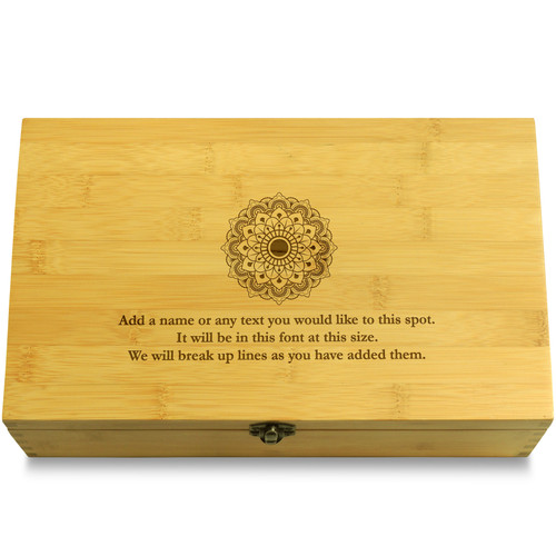 Dalai LamaHappy Inspirational Multikeep Box Light Wood Chest