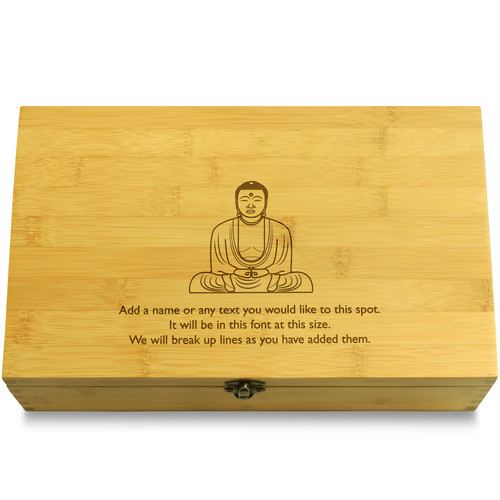 Buddha Meditation Multikeep Box Bamboo Chest