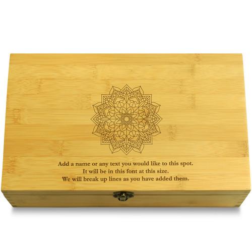 Buddha Meditation Multikeep Box Adjustable Bamboo Wood Organizer