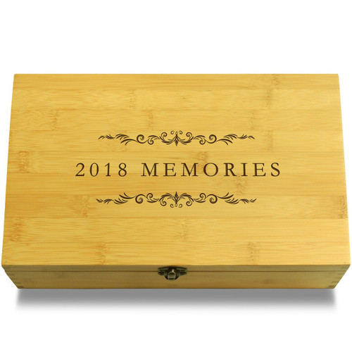 2018 Memories Filigree Wooden Chest Lid