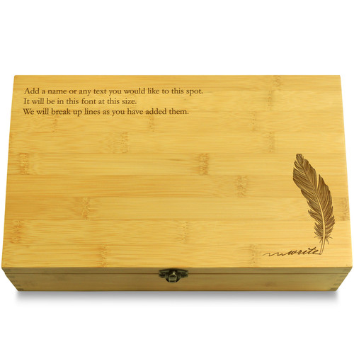 Feather Multikeep Box Bamboo Organizer