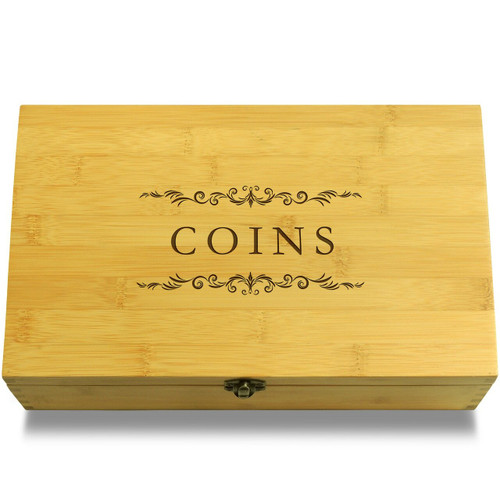 Nothing suspicious in here Box Bamboo Wood Organizer