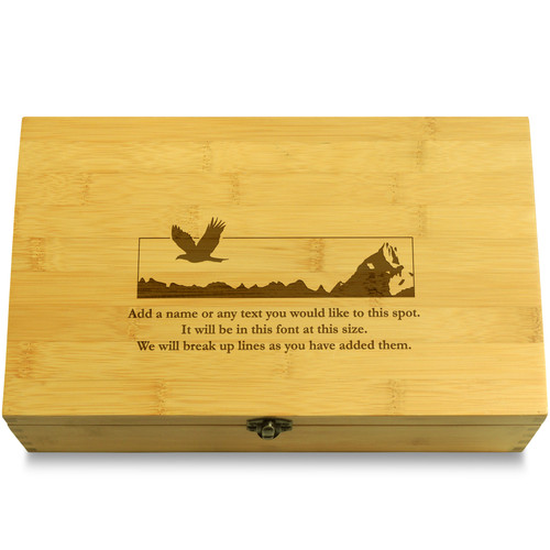 Mountain Eagle Outdoors Countryside Multikeep Box Wooden Chest