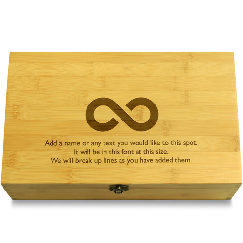 Eternity Symbol Multikeep Box Bamboo Organizer