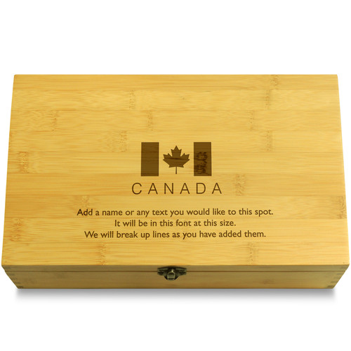 Canadian World Travel Multikeep Box Light Wood Organizer