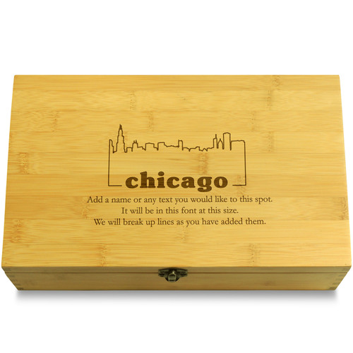 Chicago US City Multikeep Box Wood Organizer