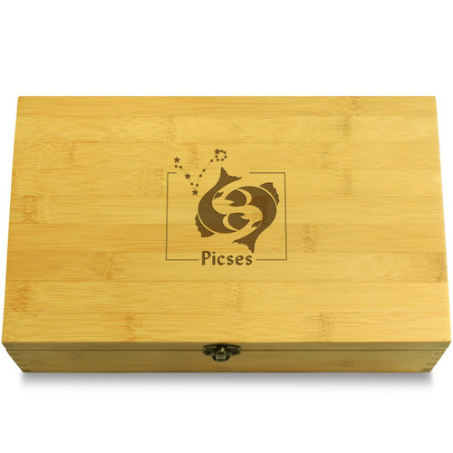 Pisces Wood Chest Lid