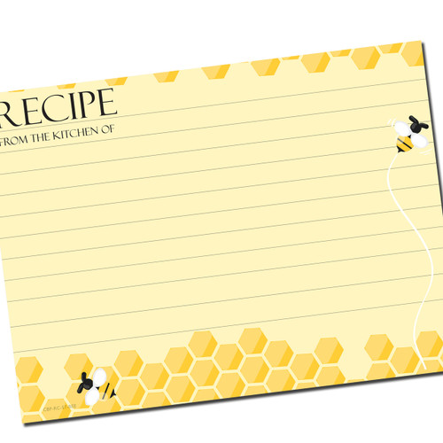 5x7 Recipe Card Sleeves for 3Ring Binder