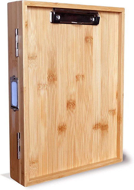 Clipbox – Bamboo Recipe Binder & Document Organizer Hybrid