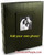 Initial Gourmet Monogram Half Page Recipe Album – Personalized Black Leather Binder - View 6