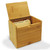 Garden Love Bamboo Personalized 4x6 Recipe Card Box - View 4