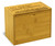 Garden Love Bamboo Personalized 4x6 Recipe Card Box - View 3