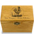 Rooster Collection Oak Personalized 4x6 Recipe Card Box