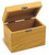 Rooster Collection Oak Personalized 4x6 Recipe Card Box - View 4