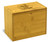 Rooster Collection Bamboo Personalized 4x6 Recipe Card Box - View 2