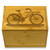 Collection Bicycle Bamboo Personalized 4x6 Recipe Card Box