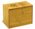 Collection Miss Mixer Bamboo Personalized 4x6 Recipe Card Box - View 2